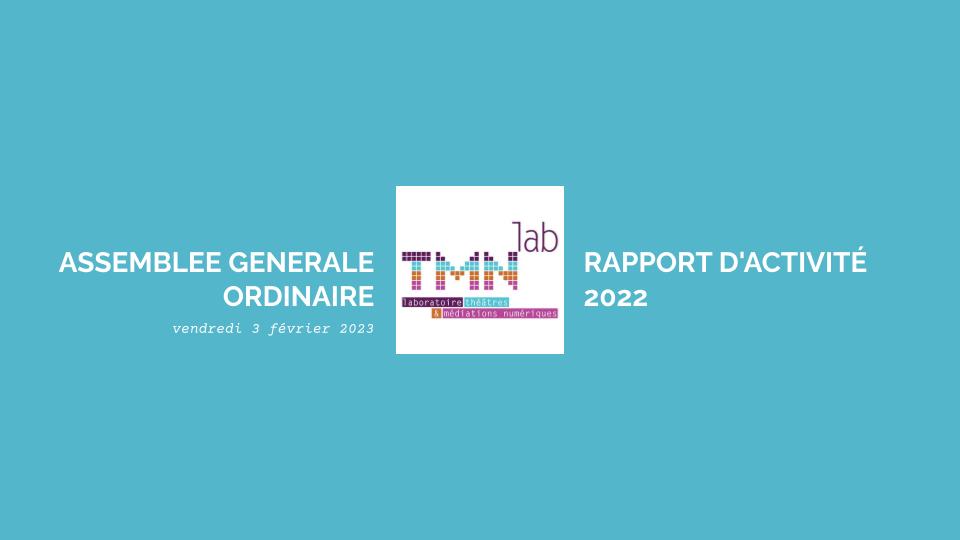Rapport d’activité 2022 du TMNlab