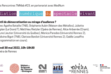 Les Rencontres TMNlab #23 : Médiation numérique du spectacle vivant, hybridité et enjeux politiques