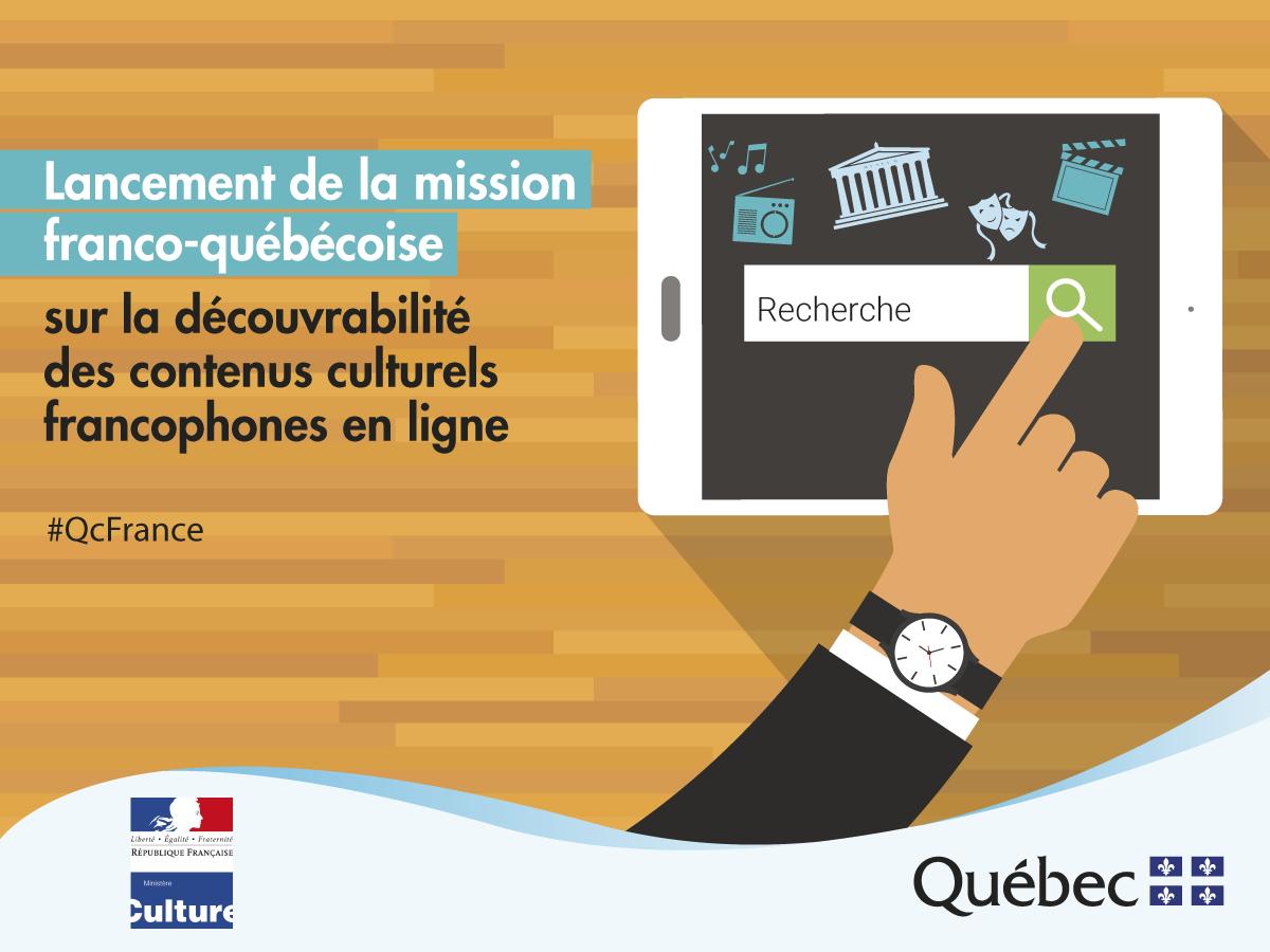 Mission franco-québécoise sur la découvrabilité des contenus culturels francophones en ligne