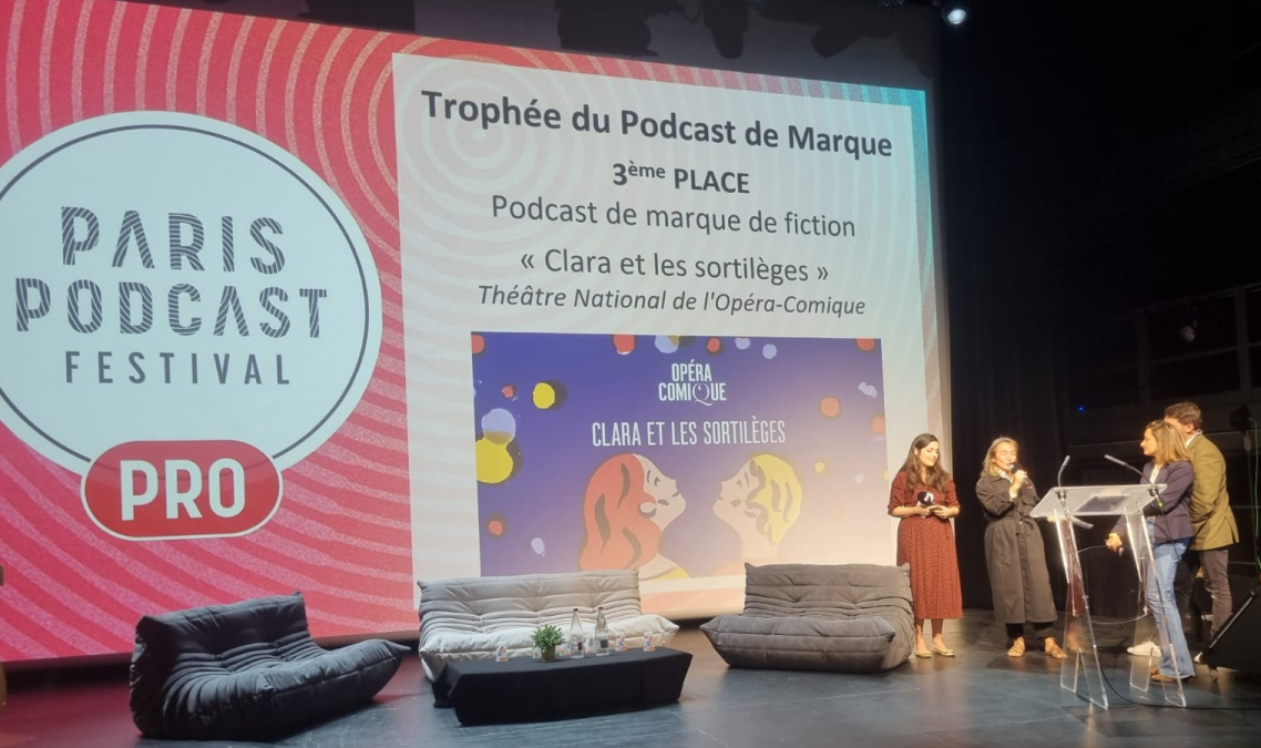 L’Opéra Comique récompensé au Paris Podcast Festival