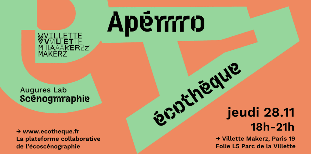 Apérrrro Écothèque, organisé par l’Augures Lab Scénogrrrraphie