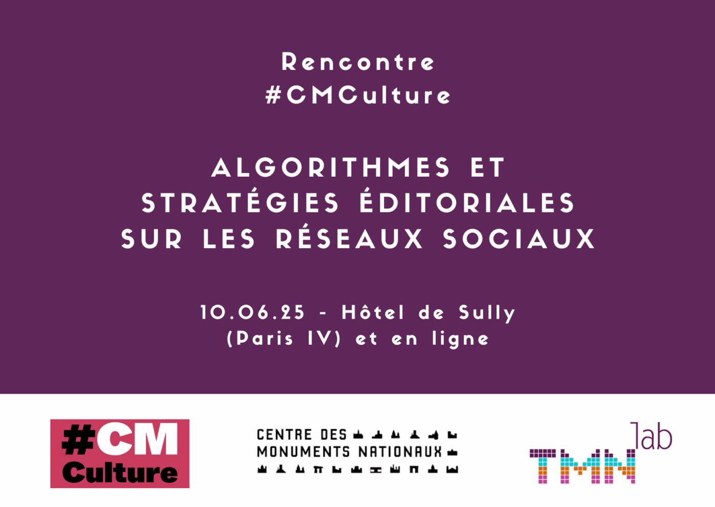 Rencontre #CMCulture : les algorithmes et les stratégies éditoriales sur les réseaux sociaux