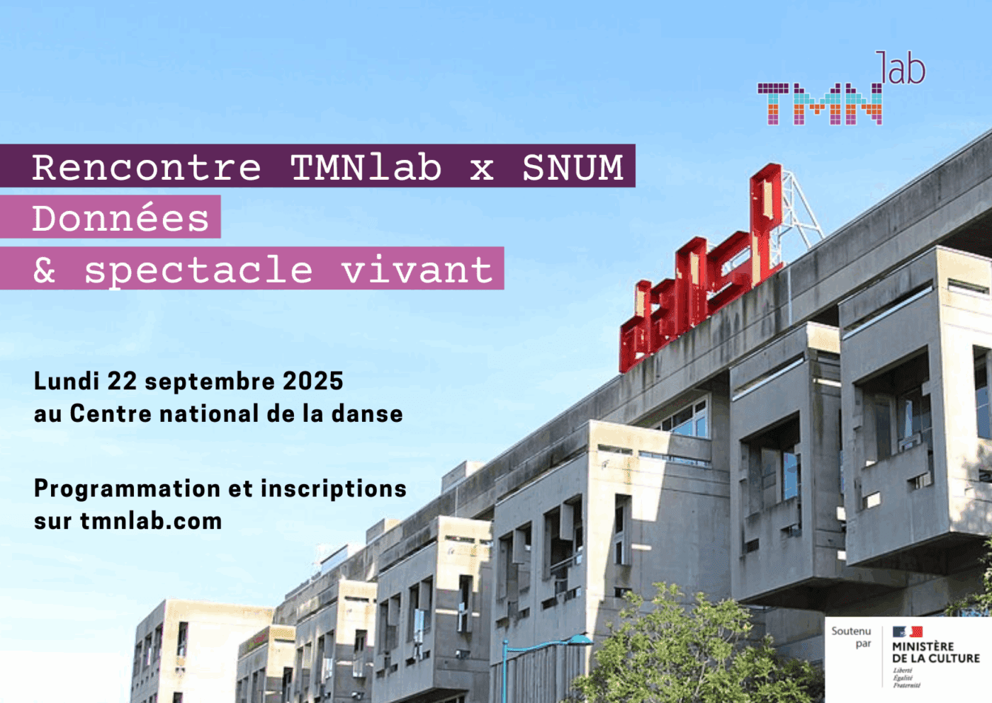 Rencontre TMNlab x SNUM : Donnée & spectacle vivant