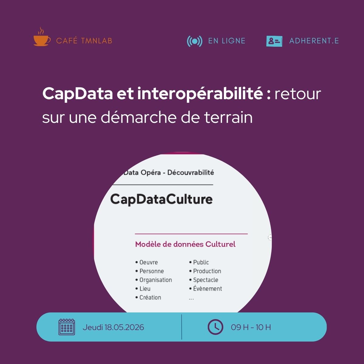 Café TMNlab | CapData et interopérabilité : retour sur une démarche de terrain