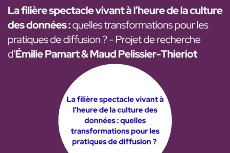 Café TMNlab | La filière spectacle vivant à l’heure de la culture des données : quelles transformations pour les pratiques de diffusion ? – Projet de recherche d&rsquo;Émilie Pamart et Maud Pelissier-Thieriot