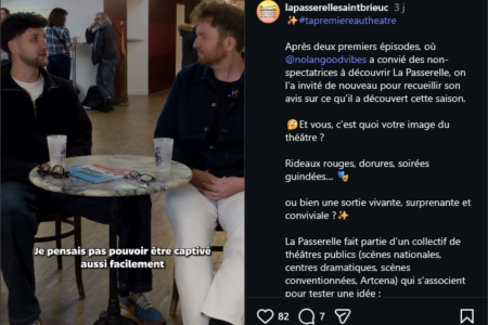 #Tapremiereautheatre Et si votre prochain spectateur découvrait le théâtre sur Instagram ?