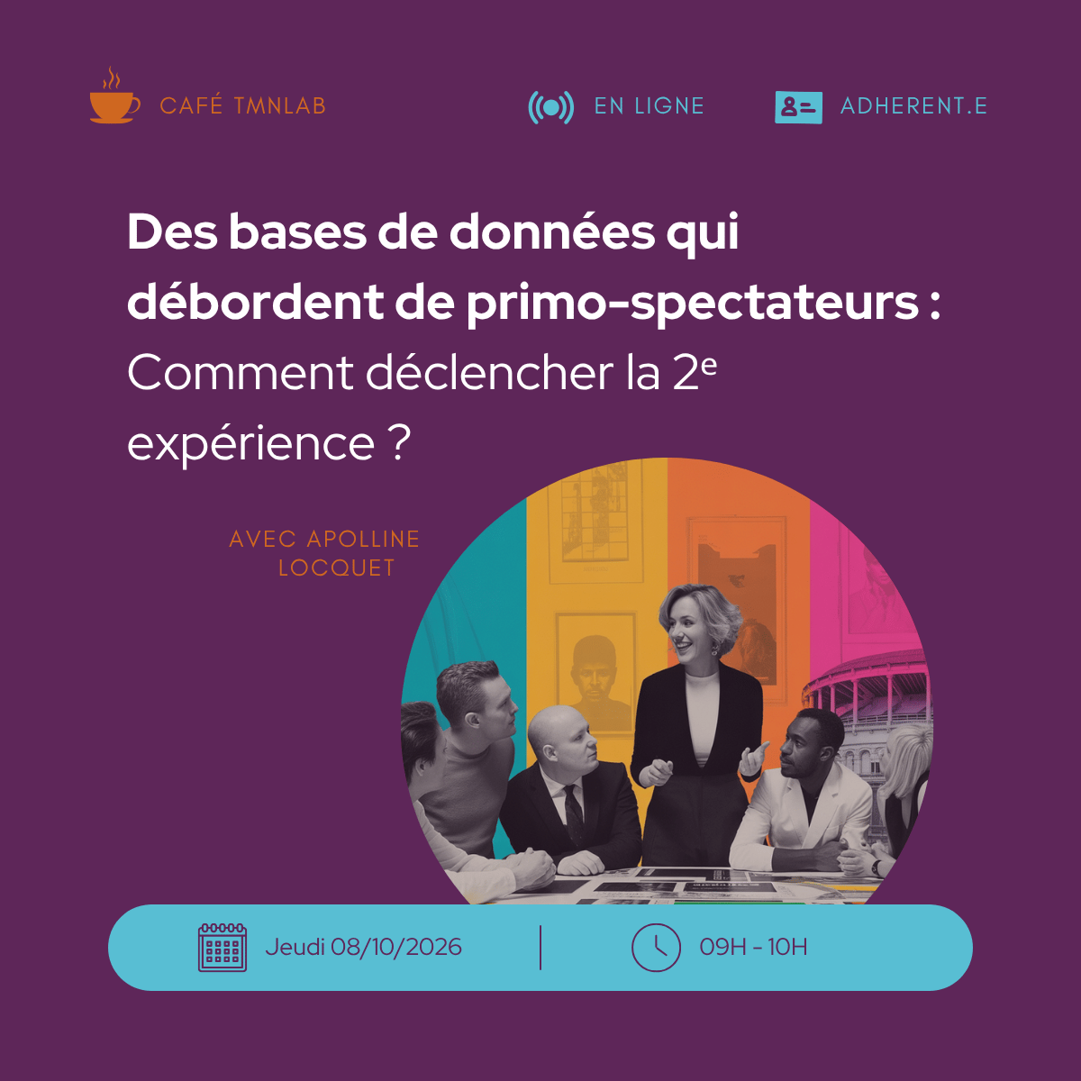 Café TMNlab | Des bases de données qui débordent de primo-spectateurs : comment déclencher la 2ᵉ expérience ?