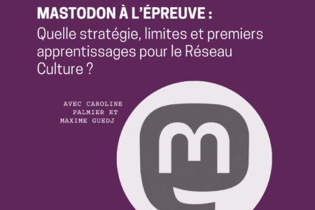 Café TMNlab | Mastodon à l&rsquo;épreuve : quelle stratégie, limites et premiers apprentissages pour le Réseau Culture ?